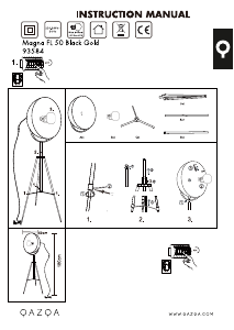 Instrukcja Qazqa 93584 Magna 50 Eglip Lampa