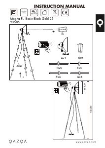 Instrukcja Qazqa 93585 Magna Basic 25 Lampa