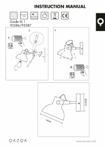 Instrukcja Qazqa 93586 Guida Lampa