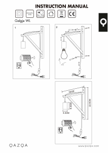 Instrukcja Qazqa 93590 Galgje Lampa