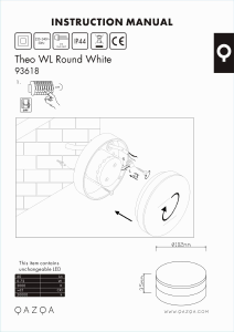 Instrukcja Qazqa 93618 Theo Round Lampa