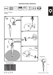 Instrukcja Qazqa 93622 Ensign Lampa