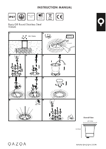 Bruksanvisning Qazqa 93626 Basic Round Lampa