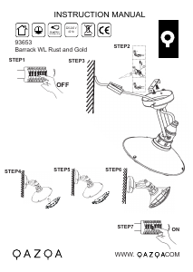 Instrukcja Qazqa 93653 Barrack Lampa