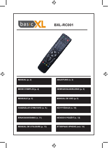 Mode d’emploi BasicXL BXL-RC001 Télécommande