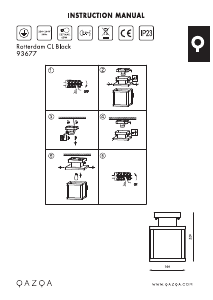 Manuale Qazqa 93677 Rotterdam Lampada