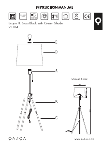 Instrukcja Qazqa 93704 Scopo Lampa