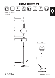 Bruksanvisning Qazqa 93825 Strike Lampe