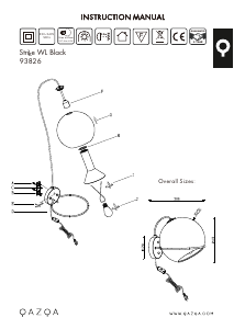 Instrukcja Qazqa 93826 Strike Lampa