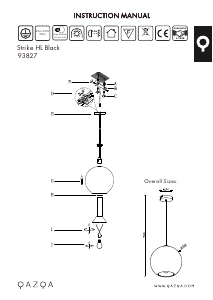 Bruksanvisning Qazqa 93827 Strike Lampe