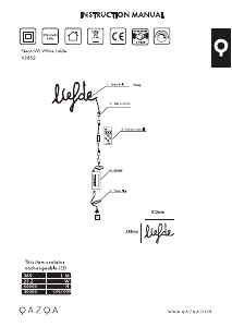 Bedienungsanleitung Qazqa 93852 Neon Liefde Leuchte