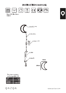 Instrukcja Qazqa 93854 Neon Hart Lampa