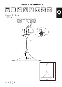 Instrukcja Qazqa 93898 Magus Lampa