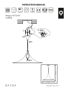 Bedienungsanleitung Qazqa 93898 Magus Leuchte