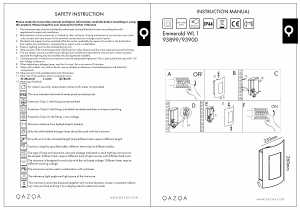 Bedienungsanleitung Qazqa 93900 Emmerald 1 Leuchte