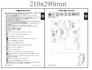 Instrukcja Qazqa 93901 Emmerald 1 Lampa