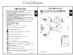 Manuale Qazqa 93907 Mira Lampada