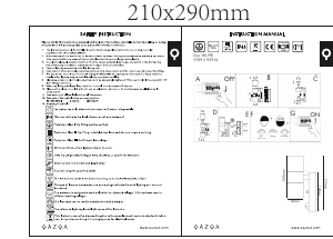 Manual de uso Qazqa 93916 Duo Lámpara