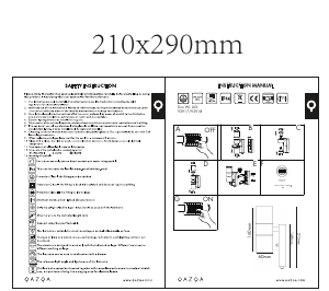 Manual de uso Qazqa 93917 Duo Lámpara