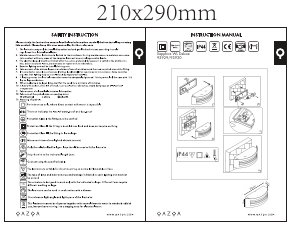 Manual de uso Qazqa 93930 Sapphire Deluxe Lámpara