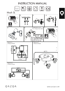 Instrukcja Qazqa 93948 Mosh 3 Lampa