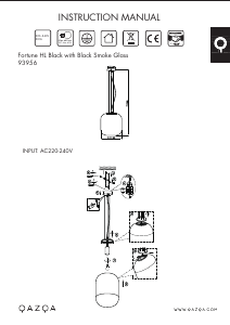 Instrukcja Qazqa 93956 Bliss Lampa