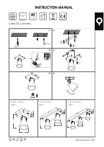 Instrukcja Qazqa 94002 Creto Lampa