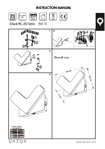 Bruksanvisning Qazqa 94111 Check Lampe