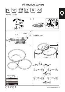 Manuale Qazqa 94114 Rondas Lampada