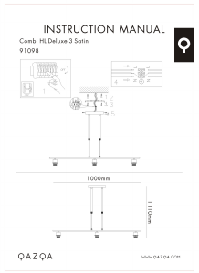 Manual de uso Qazqa 94172 Combi 3 Deluxe Lámpara