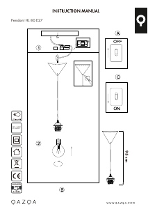 Instrukcja Qazqa 94190 Pendel Lampa