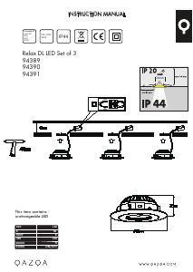 Bruksanvisning Qazqa 94390 Relax LED Lampa