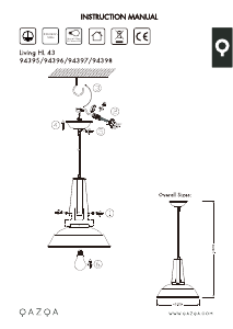 Instrukcja Qazqa 94397 Living Lampa