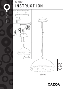 Instrukcja Qazqa 94507 Magna Classic Lampa