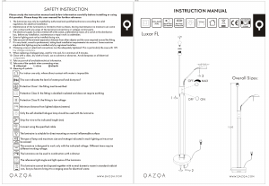 Manual de uso Qazqa 94589 Luxor Lámpara