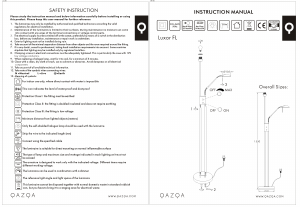 Bruksanvisning Qazqa 94589 Luxor Lampe