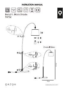 Bruksanvisning Qazqa 94752 Bend Lampa