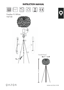 Bruksanvisning Qazqa 94758 Feather Lampa