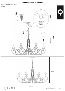 Bruksanvisning Qazqa 94774 Como 5 Lampe