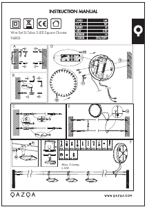 Manual de uso Qazqa 94803 Tubos 3 Lámpara