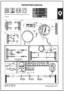 Instrukcja Qazqa 94803 Tubos 3 Lampa