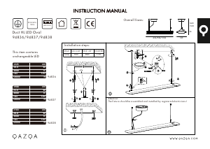 Manual de uso Qazqa 94836 Duct O Lámpara