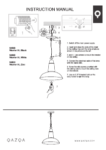 Bruksanvisning Qazqa 94849 Warrior Lampe