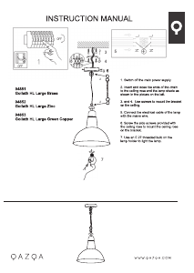 Kasutusjuhend Qazqa 94851 Goliath Lamp