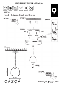 Instrukcja Qazqa 94876 Hoodi Lampa