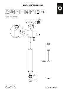 Instrukcja Qazqa 94899 Tuba small Lampa