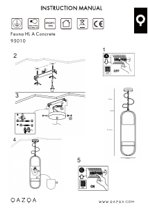 Instrukcja Qazqa 95010 Fauna A Lampa