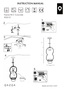 Bruksanvisning Qazqa 95012 Fauna C Lampe