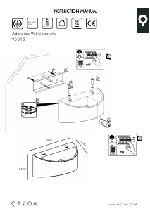 Instrukcja Qazqa 95015 Adelaide Lampa