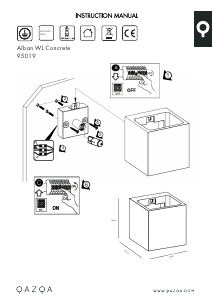 Manual de uso Qazqa 95019 Alban Lámpara